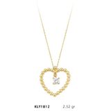 Harem Altın KLY1812 14 Ayar Altın Kalp Motifli Tektaş Kolye