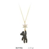 Harem Altın KLY1956 14 Ayar Altın Taşlı Ayı Kolye