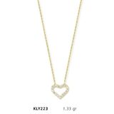 Harem Altın KLY223 14 Ayar Altın Kalp Kolye