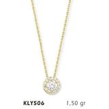Harem Altın KLY506 14 Ayar Altın Tektaş Kolye