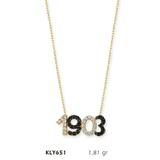 Harem Altın KLY651 14 Ayar Altın 1903 Yazılı Kolye