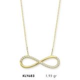 Harem Altın KLY683 14 Ayar Altın Sonsuzluk Kolye