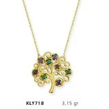 Harem Altın KLY718 14 Ayar Hayat Ağacı Altın Kolye