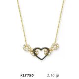 Harem Altın KLY750 14 Ayar Kalp Sonsuzluk Altın Kolye