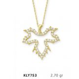 Harem Altın KLY753 14 Ayar Altın Yaprak Kolye