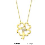 Harem Altın KLY754 14 Ayar Yonca Altın Kolye