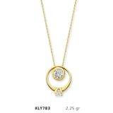 Harem Altın KLY783 14 Ayar Altın Tektaş Yüzük Kolye