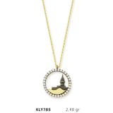 Harem Altın KLY785 14 Ayar Altın Saray Motif Kolye
