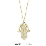 Harem Altın KLY797 14 Ayar Altın Fatma Eli Kolye