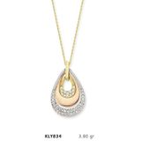 Harem Altın KLY834 14 Ayar Altın Kırmızı Damla Kolye