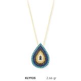 Harem Altın KLY935 14 Ayar Nazar Boncuğu Altın Kolye