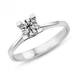 Harem Altın PR157 0.45 ct F Renk Hrd Sertifikalı Pırlanta Tektaş Yüzük