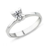 Harem Altın PR293 0.39 ct E Renk Hrd Sertifikalı Pırlanta Tektaş Yüzük