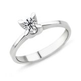 Harem Altın PR3 0.31 ct F Renk Hrd Sertifikalı Pırlanta Tektaş Yüzük