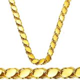 Harem Altın Pullu 14 Ayar 50 Cm Halep Zincir Kolye Zku221