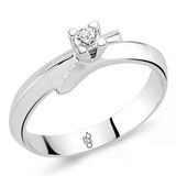 Harem Altın RM-10040 0.15 Karat Romeo Pırlanta Tek Taş Yüzük