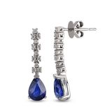 Harem Altın RTK1 1.58 ct Safir Pırlanta Küpe