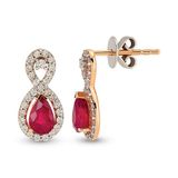 Harem Altın RTK10 1.77 ct Yakut Pırlanta Küpe