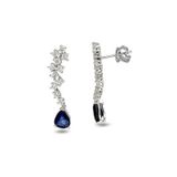 Harem Altın RTK17 3.48 ct Safir Pırlanta Küpe