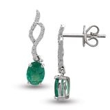 Harem Altın RTK18 0.97 ct Zümrüt Pırlanta Küpe