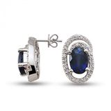 Harem Altın RTK19 1.10 ct Safir Pırlanta Küpe
