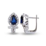Harem Altın RTK24 2.27 ct Safir Pırlanta Küpe