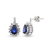 Harem Altın RTK26 0.86 ct Safir Pırlanta Küpe