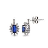 Harem Altın RTK28 1.06 ct Safir Pırlanta Küpe