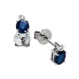 Harem Altın RTK29 1.00 ct Safir Pırlanta Küpe