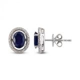 Harem Altın RTK3 1.56 ct Safir Pırlanta Küpe