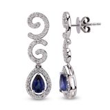 Harem Altın RTK33 1.59 ct Safir Pırlanta Küpe