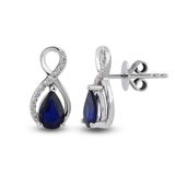 Harem Altın RTK34 0.91 ct Safir Pırlanta Küpe