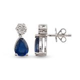 Harem Altın RTK37 1.66 ct Safir Pırlanta Küpe