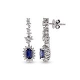 Harem Altın RTK38 1.74 ct Safir Pırlanta Küpe