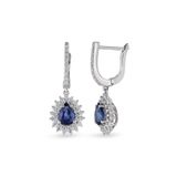Harem Altın RTK43 2.50 ct Safir Pırlanta Küpe
