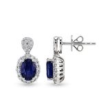 Harem Altın RTK46 2.48 ct Safir Pırlanta Küpe