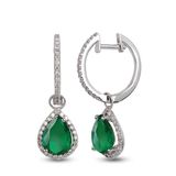 Harem Altın RTK6 1.45 ct Zümrüt Pırlanta Küpe