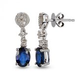Harem Altın RTK7 2.09 ct Safir Pırlanta Küpe