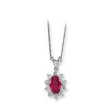 Harem Altın RTKL20 1.32 Ct Pırlanta Yakut Altın Kolye