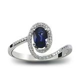 Harem Altın RTY11 0.73 Ct Pırlanta Safir Yüzük