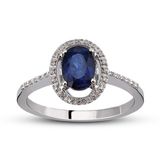 Harem Altın RTY15 Kadın 0.80 ct Pırlanta Safir Yüzük