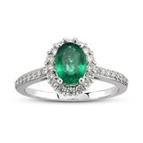 Harem Altın RTY31 0.93 Ct Pırlanta Zümrüt Yüzük