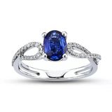 Harem Altın RTY36 Kadın 1.10 ct Pırlanta Safir Yüzük