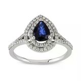Harem Altın RTY37 Kadın 1.05 ct Pırlanta Safir Yüzük