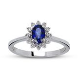 Harem Altın RTY7 Kadın 0.52 ct Pırlanta Safir Yüzük