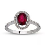 Harem Altın RTY8 Kadın 1.05 ct Pırlanta Yakut Yüzük