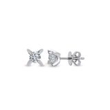 Harem Altın TKPE1 0.08 ct Tektaş Badem Tırnak Pırlanta Küpe
