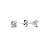 Harem Altın TKPE17 0.30 ct V Tırnak Tektaş Pırlanta Küpe