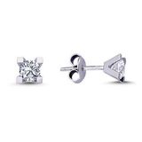 Harem Altın TKPE18 0.40 ct V Tırnak Tektaş Pırlanta Küpe