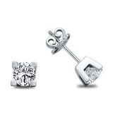 Harem Altın TKPE20 0.15 ct Takoz Tırnak Tektaş Pırlanta Küpe